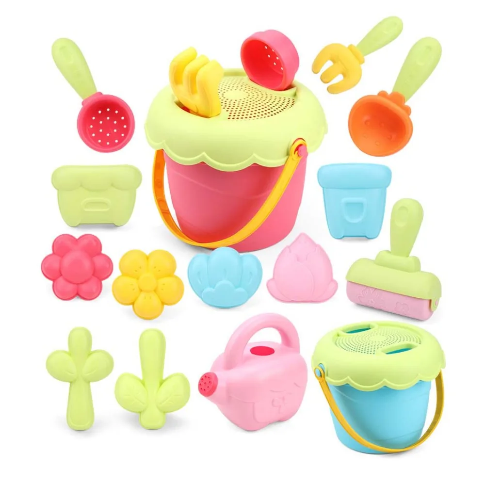 

Набор для посадки растений в кашпо в форме краба и рыбы, интерактивные игрушки для пляжных игр с песком для родителей и детей, мультяшные, 7 шт./набор, летние пляжные игрушки