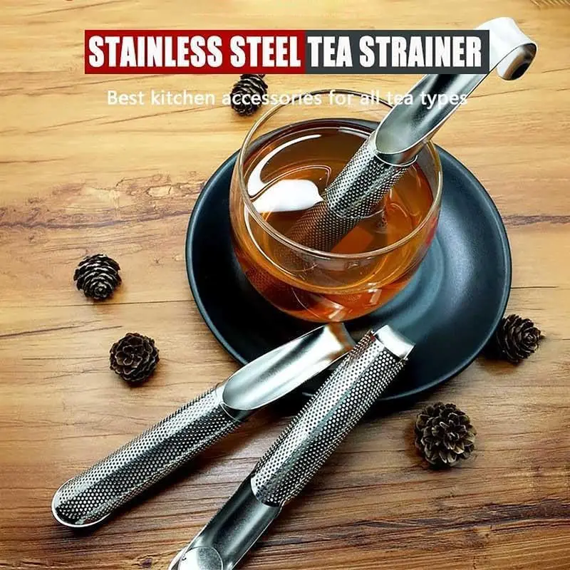 Stainless Steel Tea Diffuser, 2024 New Stainless Steel Tea Infuser, Mesh Strainer with Hanging Hook Handle