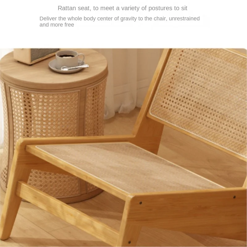 X&D Vine Woven Leisure Chair Single Sofa Chair For Home Use Quiet Style Home Kangaroo Bamboo Woven Chair Creative Lazy Chair New