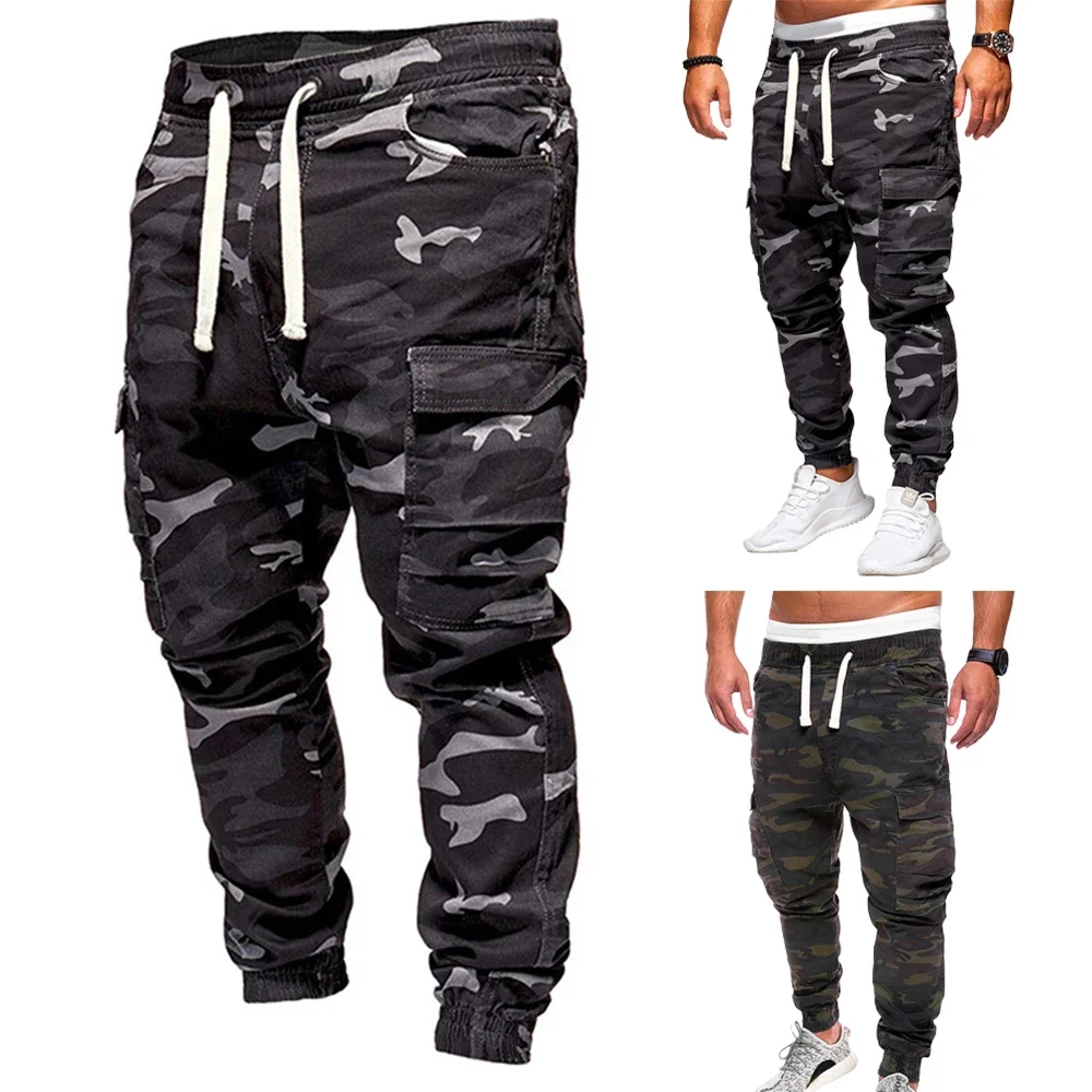 Men's Camouflage Cargo Pant Sweatpants Large Size 4xl Casual Joggers Trousers Hip Hop Army Green Camo Pants Streetwear