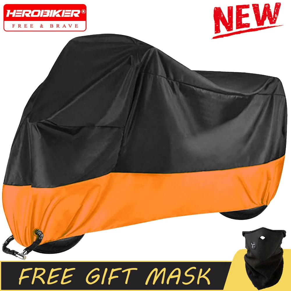 

Motorcycle Cover Waterproof Motocross Accessories Cover Dustproof UV Protective Outdoor Indoor For All Season Moto Rain Covers