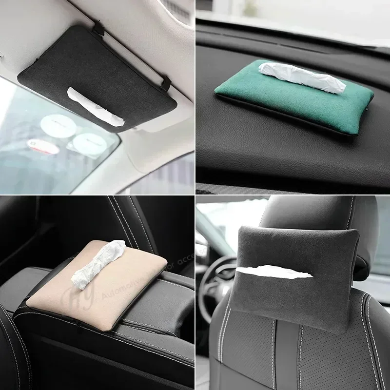 Assento de carro Sun Viseiras Armrest Box, Center Console Tissue Bag, Saco de Assento Multifuncional, Hyundai Tucson, Sonata Fe, Creta ix25, ix35, ix45, i10