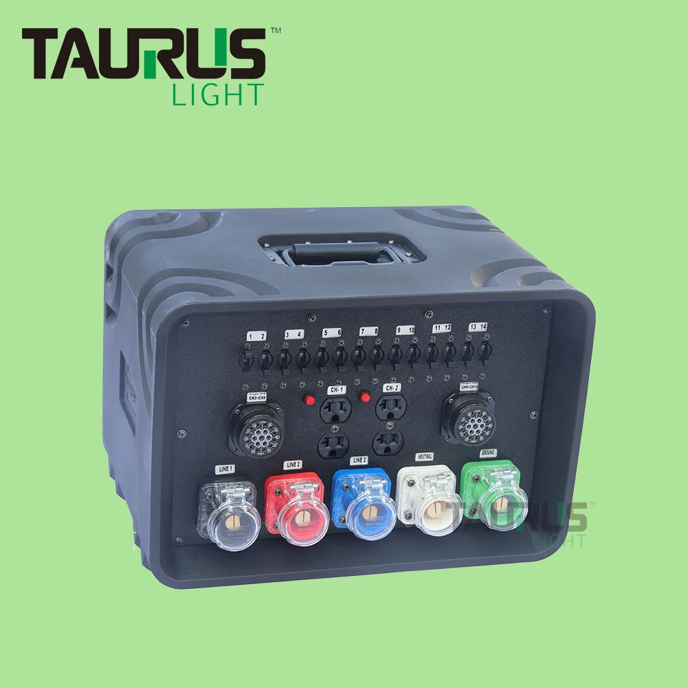 400A Camlock Electric  Equipment  US Type Socket to Socapex 19pin Power Distro Box Power Supply for Stage Disco