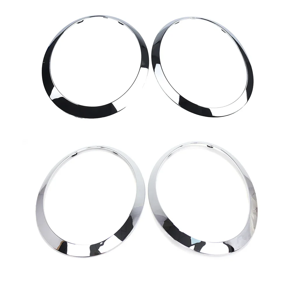 2pcs Front Lamp Frame Headlight Trim Ring Covers 51137300631 For MINI Cooper For F55 F56 F57 2014-2024