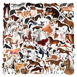 10/30/60PCS The Horse Stickers Animal Sticker Funny Decals Kids Toy DIY Scrapbook Luggage Laptop Phone Car BiKe Skateboard Toy