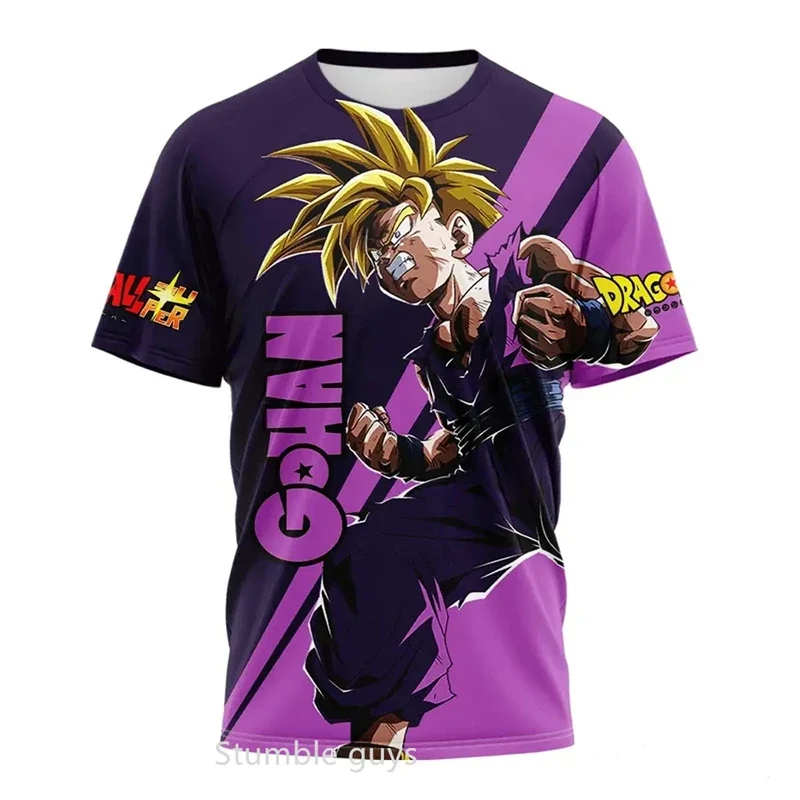 Sommer Kinder Dragon Ball T-Shirt Jungen Kleidung Mädchen Baseball Trikot Damen Super Saiyan Goku Sport Trikot Tee