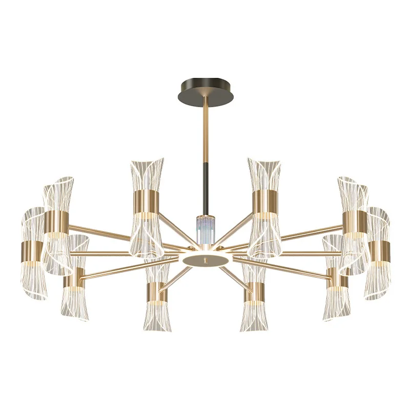 

Creative, small waist, modern, simple, living room, light luxury, atmosphere, chandelier