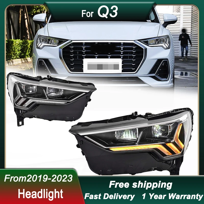 

Car Headlights For Audi Q3 2019-2023 new high Style full LED Head Lamp Upgrade DRL Head Lamp Front light Assembly