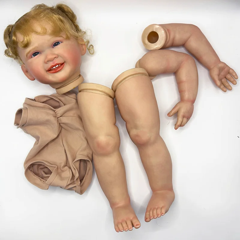 NPK 28''  6 Month Size Kits  Already Painted Renata Lifelike Skin Kit Doll Reborn ToddlerVery Lifelike Baby Doll DIY Toys