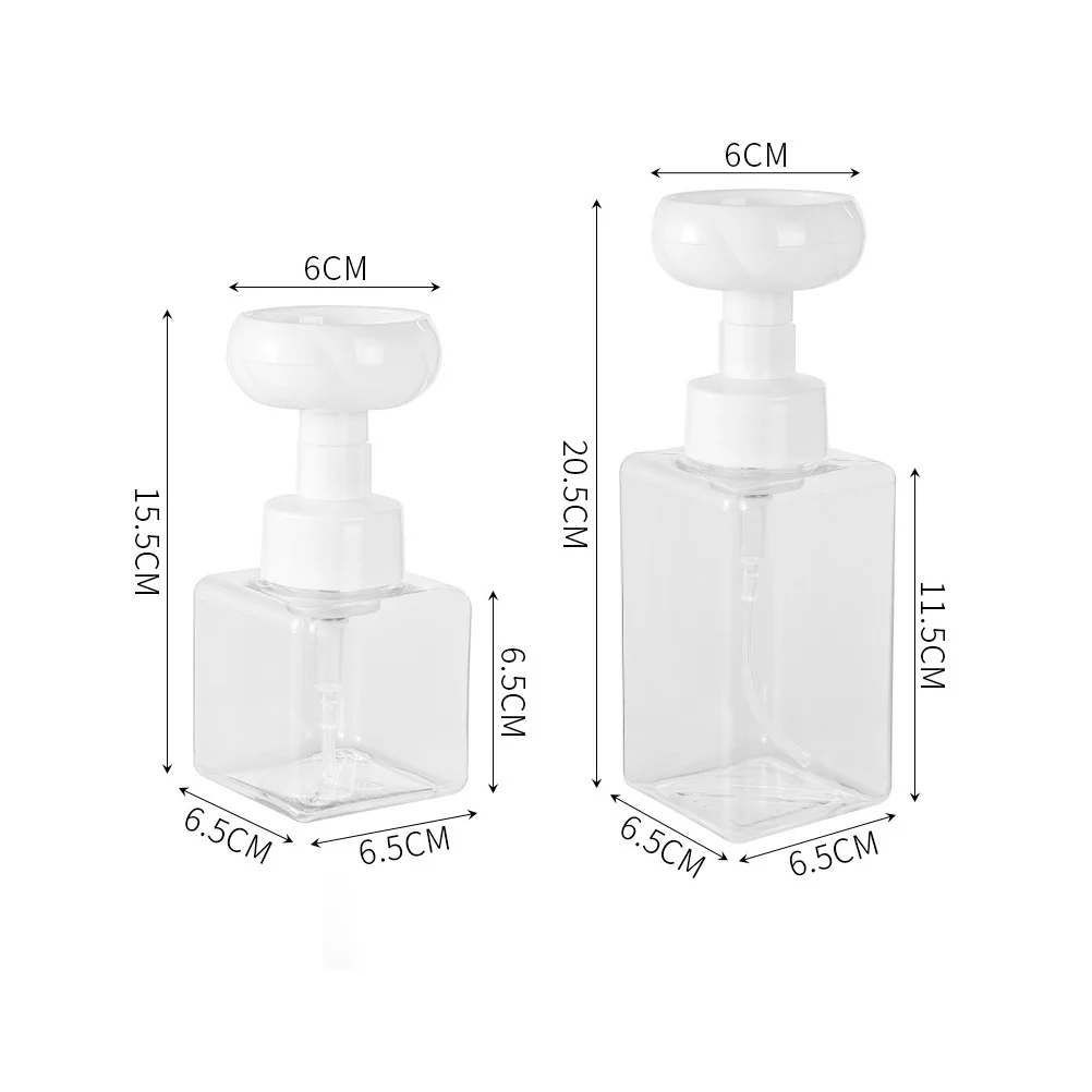 

2Pcs Refillable Foaming Pump Bottles Soap Dispensers Leak Proof for Home Bathroom Kitchen Liquid Storage Flower Soap Dispenser