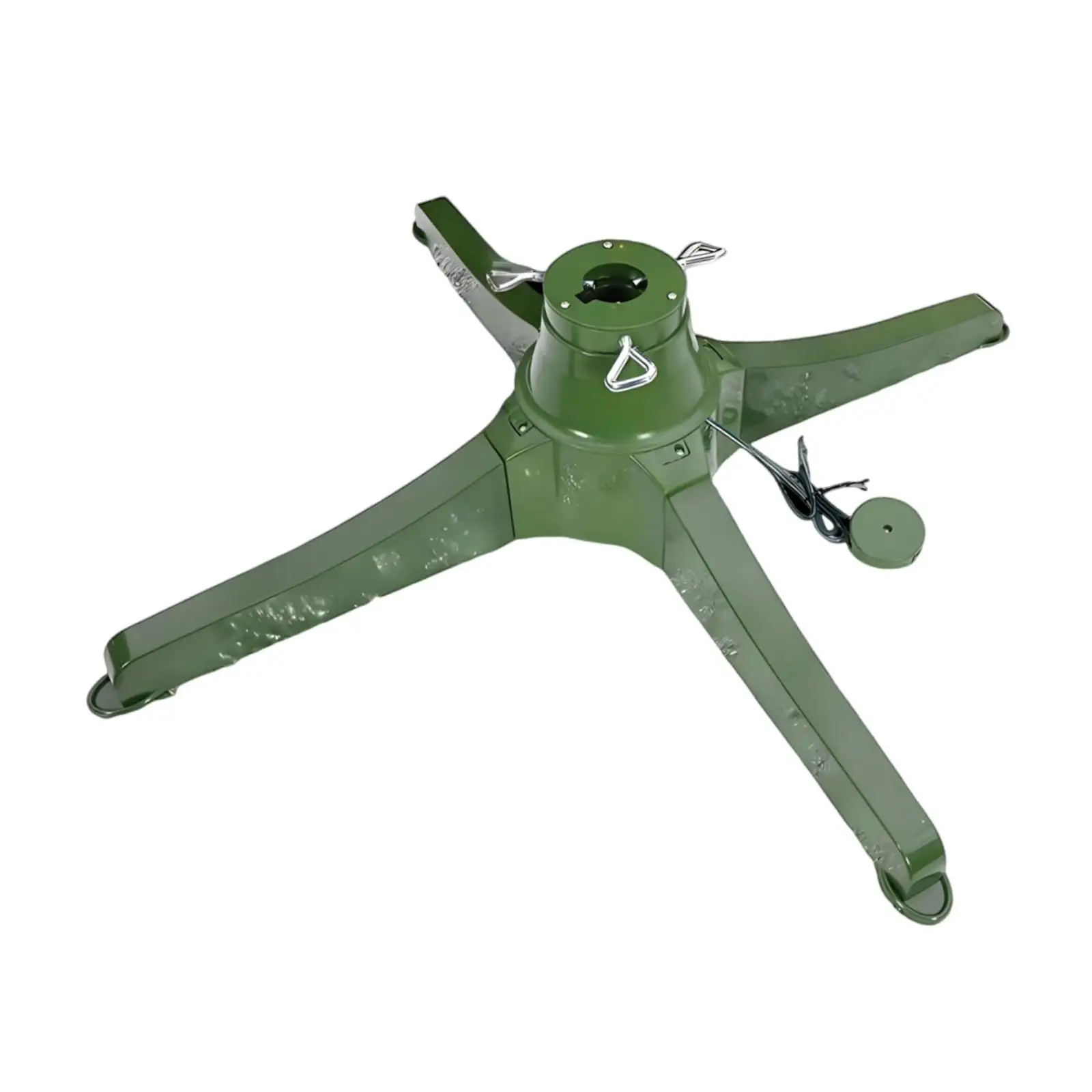 

Вращающаяся подставка для рождественской елки для искусственных и настоящих стабильных удобных аксессуаров для сборки предотвращения опрокидывания на 360°