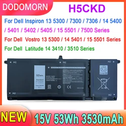 DODOMORN H5CKD Laptop Battery For Dell Latitude 3410 3510 Inspiron 5300 5401 5400 2-in-1 Vostro 14 5402 5501 5502 P129G JK6Y6