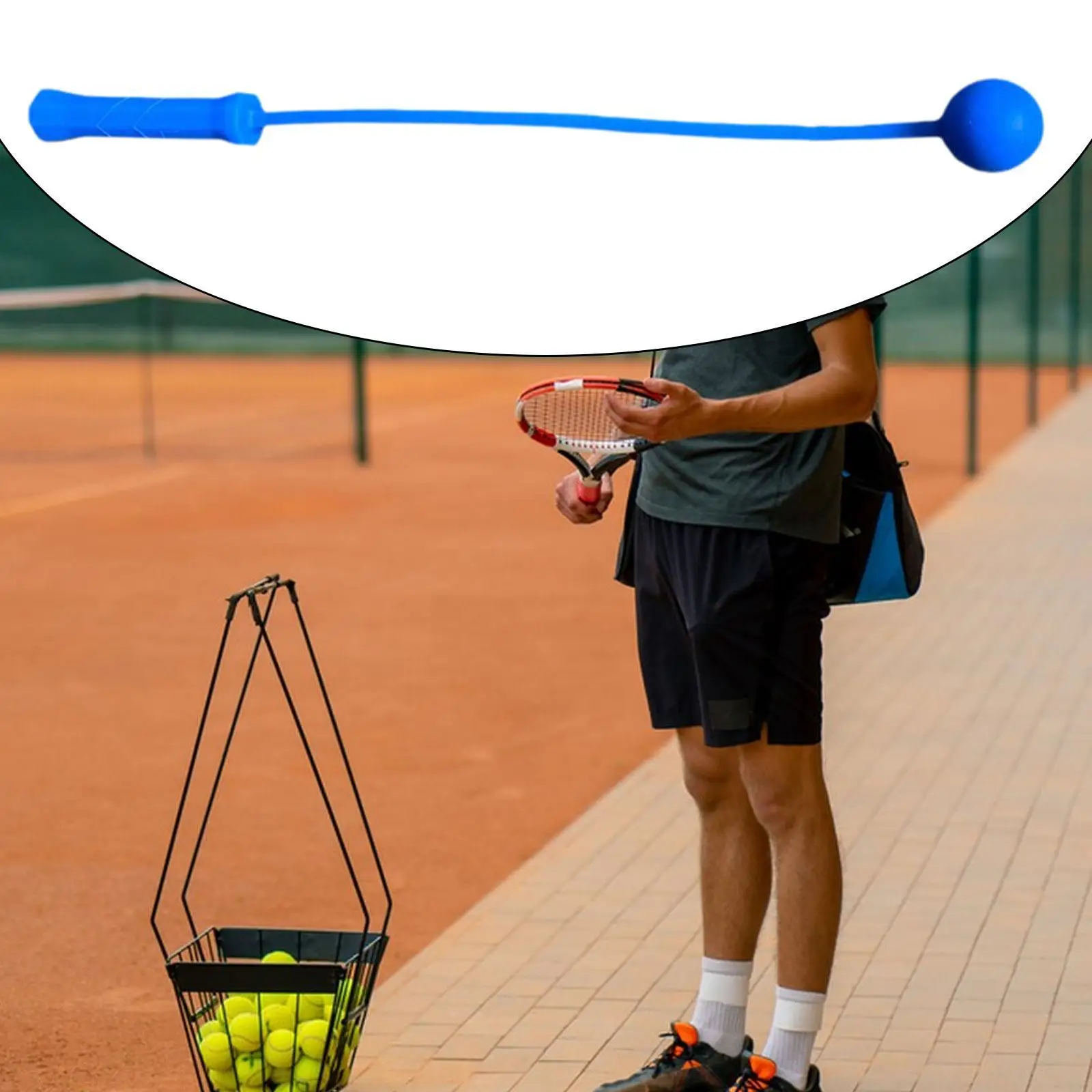 

Tennis Serve Master Easy to Handle Flexible Enhance Hitting Power Supplies Equipment Portable Practical Tennis Training Tool