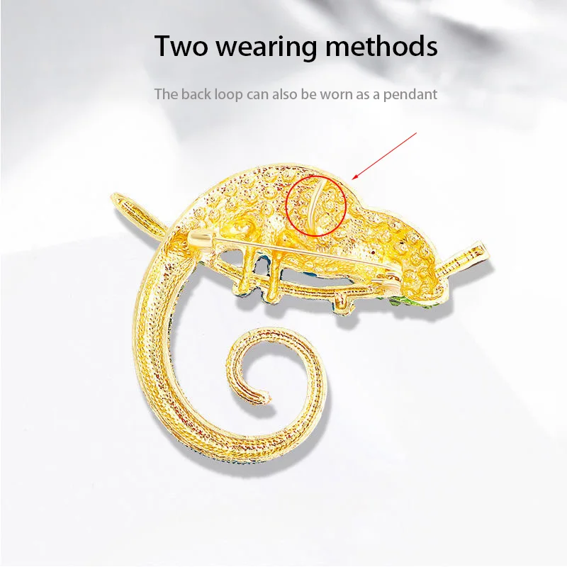 Broche Gecko lézard personnalisée, Animal haut de gamme, Vente en gros, Nouveau