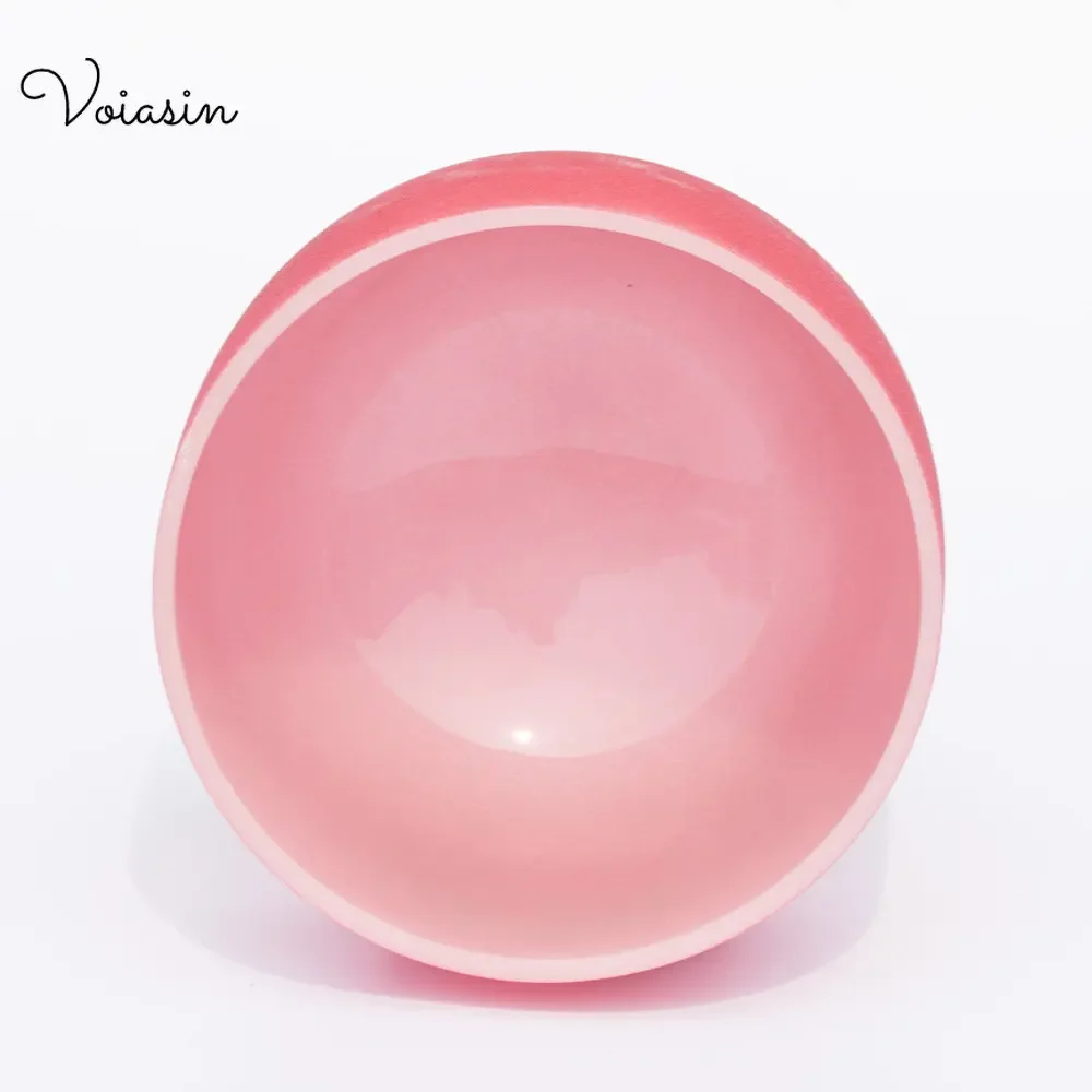 8/9/10/12 Polegada Passo Perfeito C Chakra Raiz Vermelho Colorido Prue Fosco Quartz Crystal Singing Bowl 432Hz com Mallet e O-ring