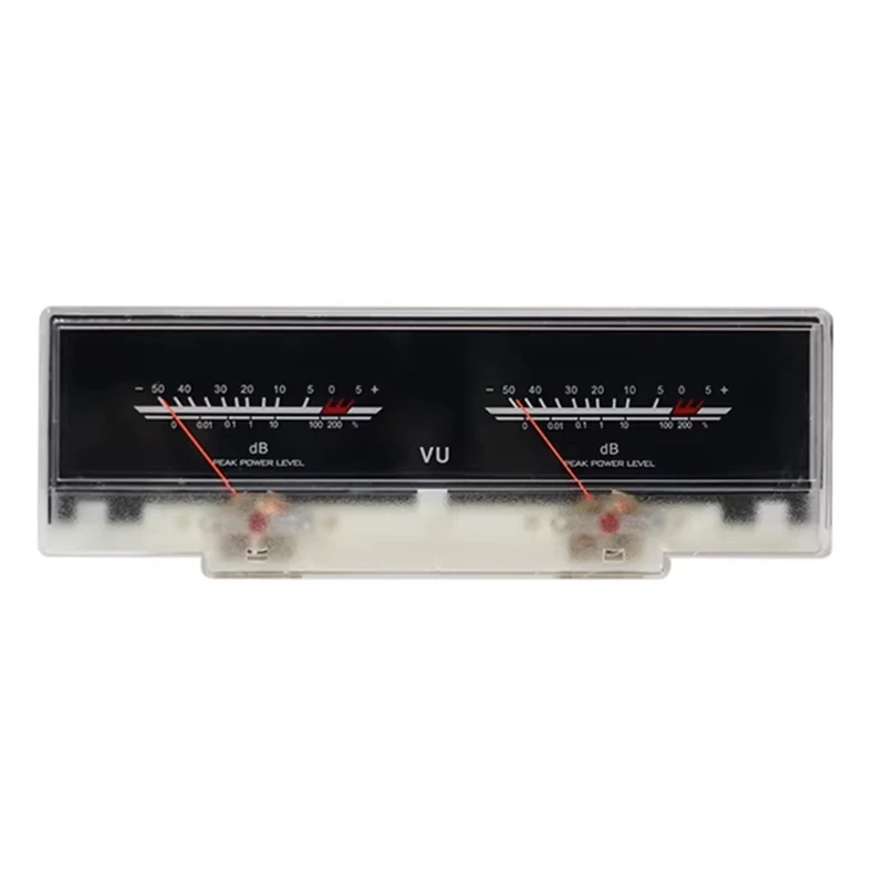 

AA05-Double Pointer VU Meter Stereo Audio Amplifier Board DB Sound Level Indicator Meter Adjustable Backlight With Driver