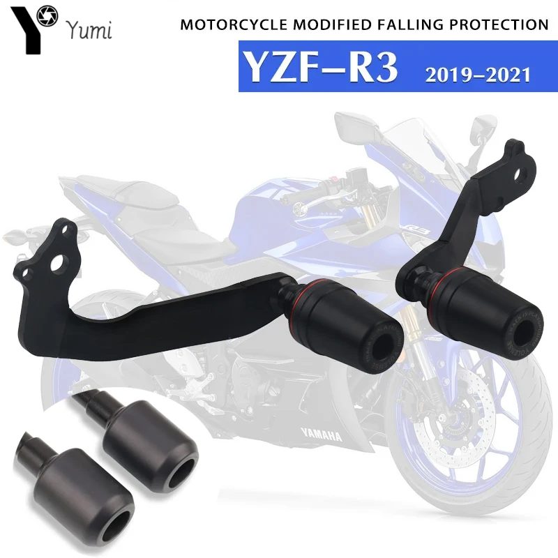 

For YAMAHA YZFR3 YZF-R3 2019-2023 Motorcycle Accessories Falling Protection Frame Slider Fairing Guard Anti Crash Pad Protector