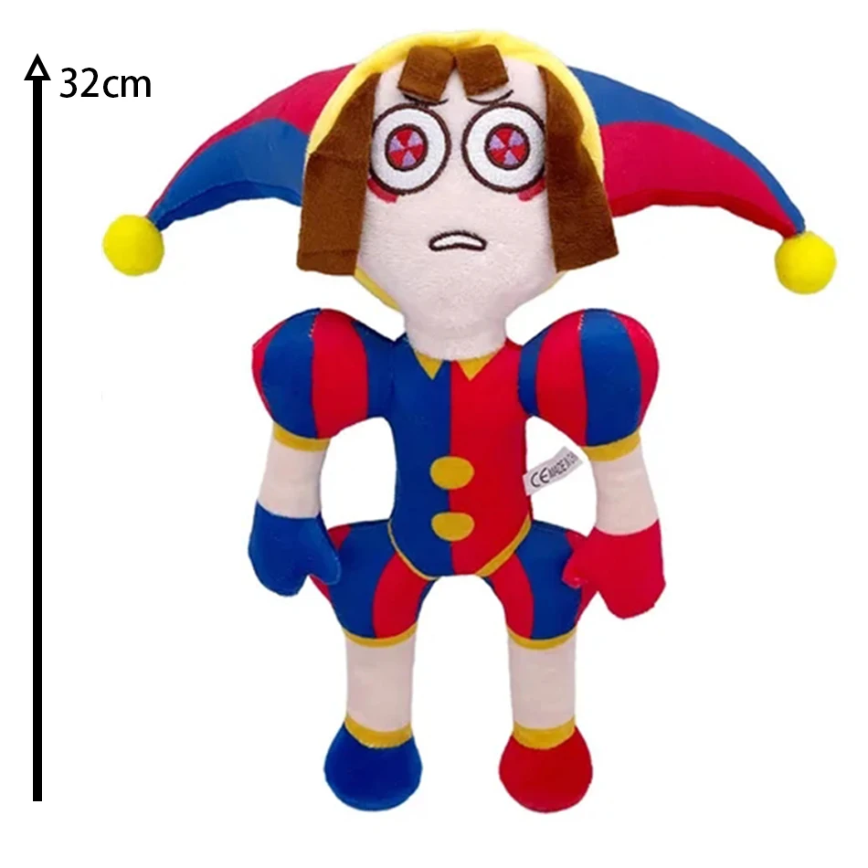 Muñeco de peluche Pomni y Jax de circo Digital para niños, de 43cm muñeco de peluche, bonito Animal de peluche de cumpleaños, novedad