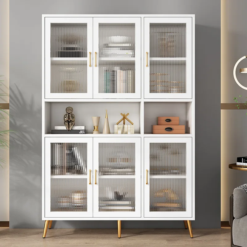 

solid wood bookshelf, shelf, home against the wall, floor-to-ceiling children's cabinet, locker, American style