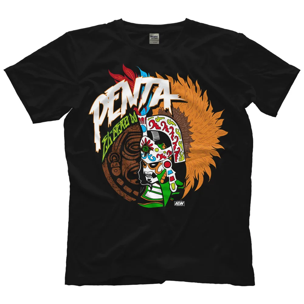 Penta El Zero M - Headdress AEW Official T-Shirt  High Quality 100%Cotton Short Sleeve