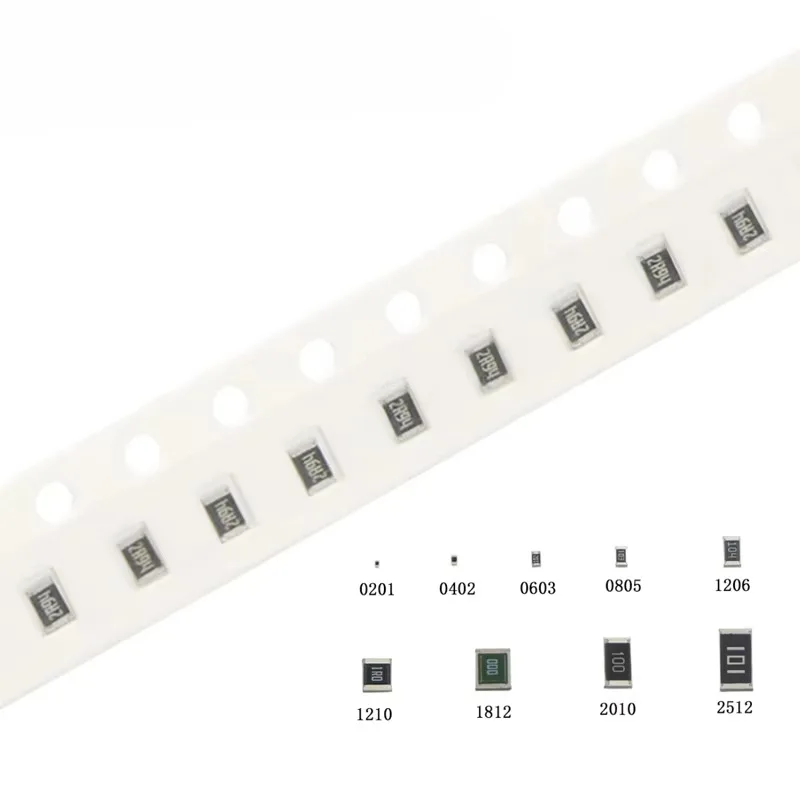 100 قطعة 0805 5% SMD 1/8W 0R ~ 10M رقاقة المقاوم 10R 100R 220R 330R 470R 1K 4.7K 10K 47K 100K 0 10 100 330 470 أوم