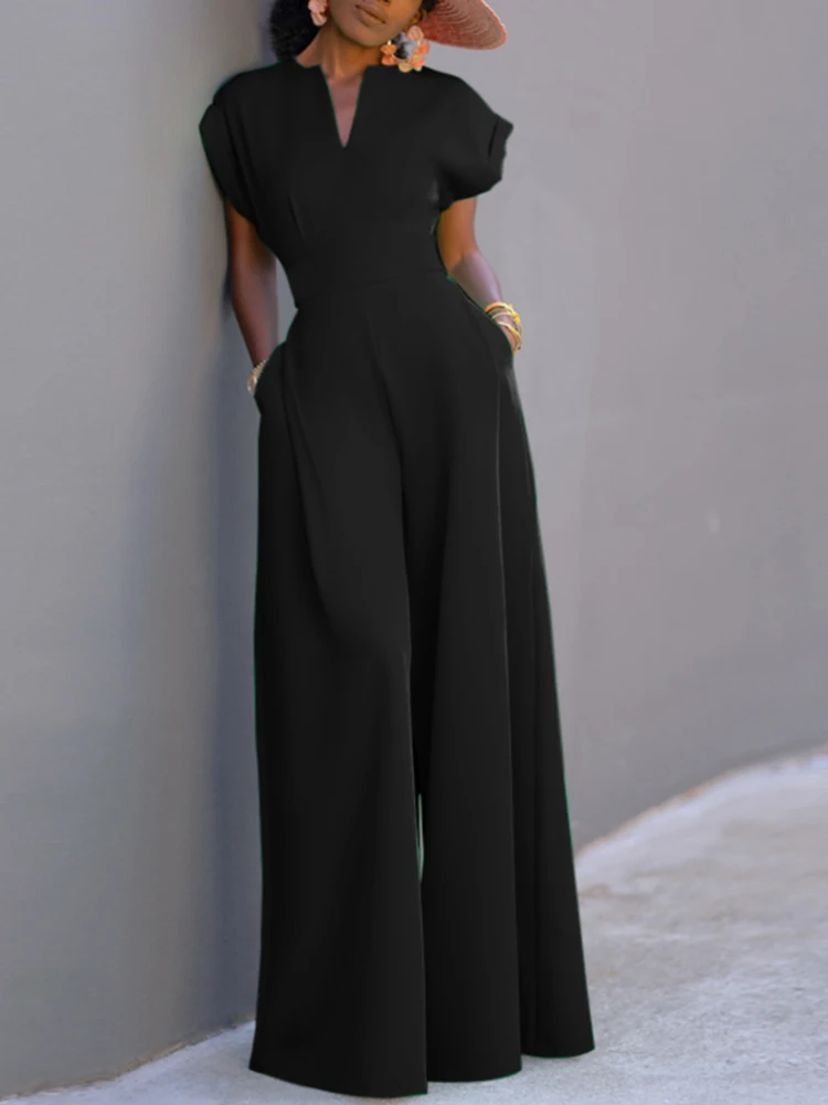 ZANZEA 2025 Summer Women Overalls Elegant Jumpsuits Holiday Casual
