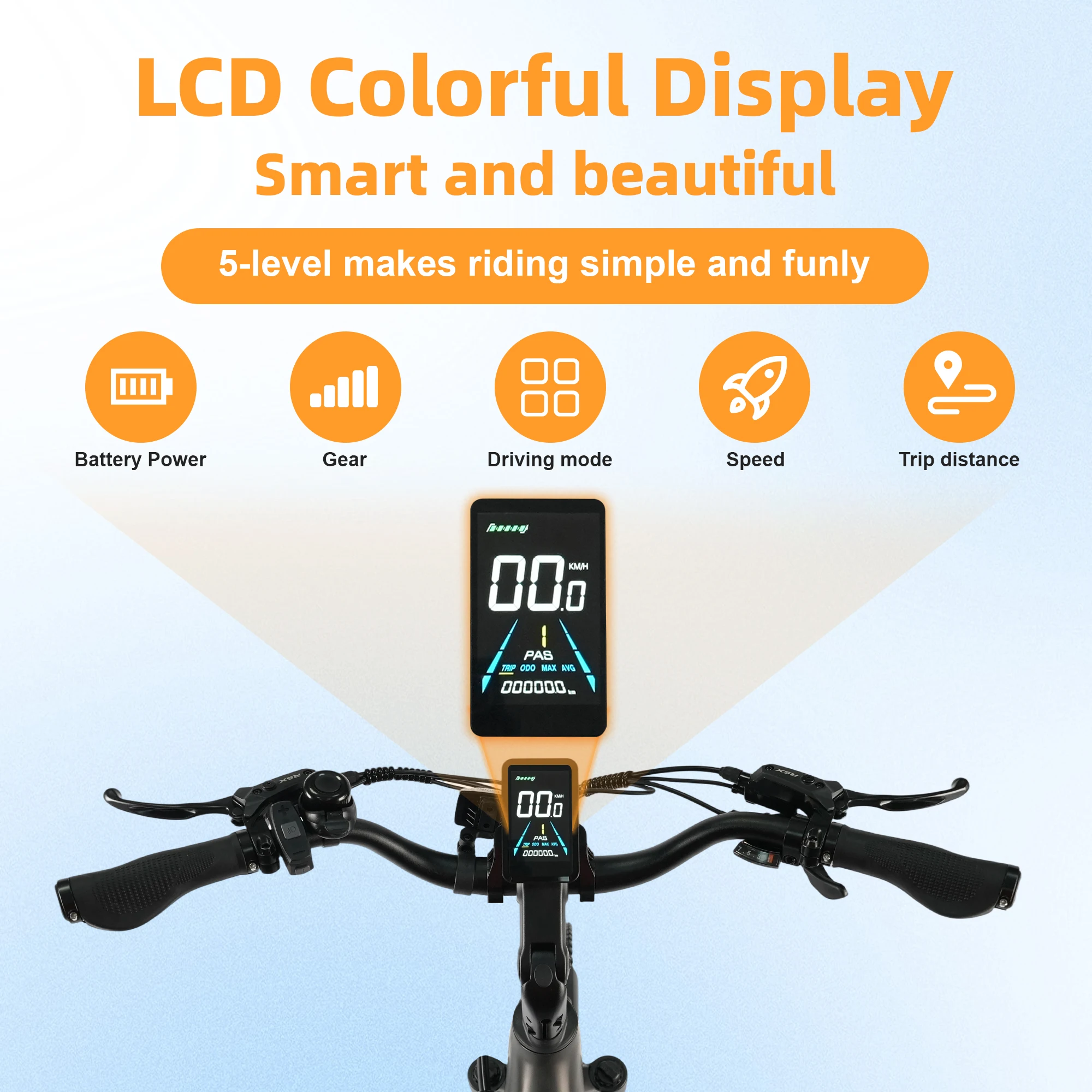 TTGO Z3 27,5 Zoll Erwachsenen-Elektrofahrrad 250W Motor 48V15Ah Akku City E-Bike 120 KM Reichweite Elektrofahrrad für Männer & Frauen – Detail 5