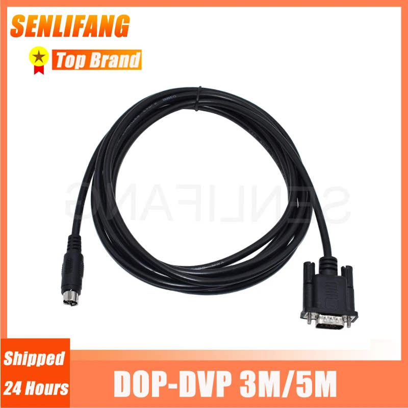 For Delta PLC Communication With HMI Cable DOP-CA232DP DB9 TO MD8 Data Cable DOP-DVP 3M 5M