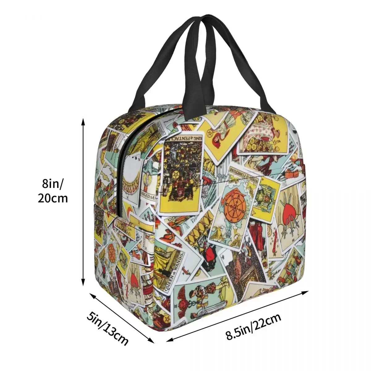 Tarot Card Collection Insulated Lunch Bag Leakproof Lunch Container Thermal Bag Lunch Box Tote Office Travel Food Handbags