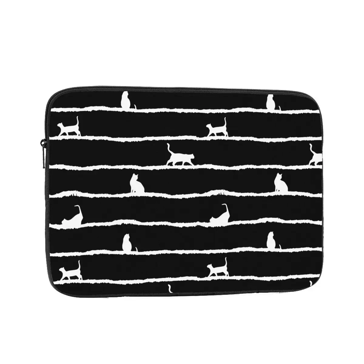 Black Cat Laptop Sleeve Cover Bag 12