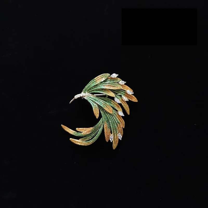 925 Sterling Silver Jewelry Luxury Crystal Enamel Phoenix Brooches for Women Wedding Party Jewelery for Girls Friends Gift 3
