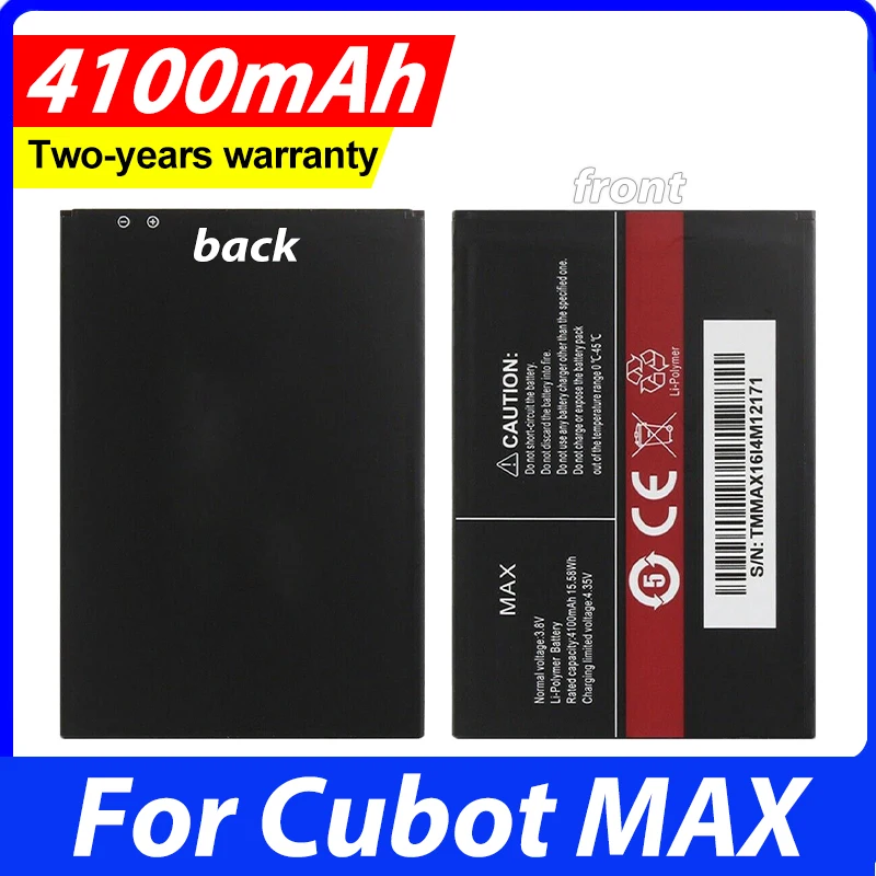 New For Cubot MAX Battery Mobile Phone Replacement Backup Batteria Batterie For Cubot MAX High Quality 4100mAh