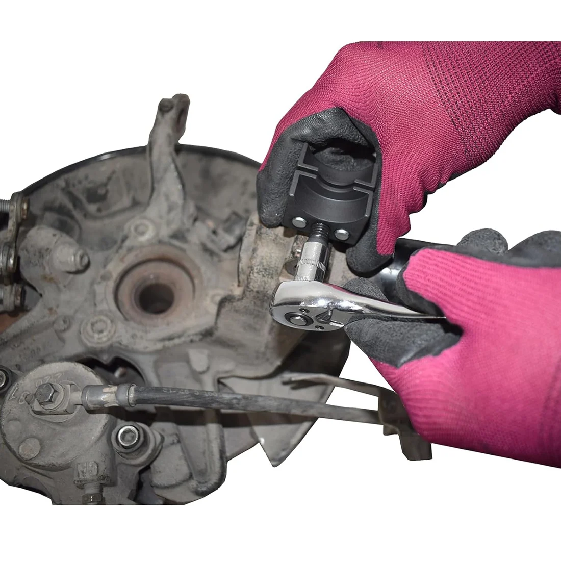 JHD Universal Suspension Strut Split Hub Steering Knuckle Spreader Tool Strut Spreader Tool Shock Absorber Strut Remover Tool