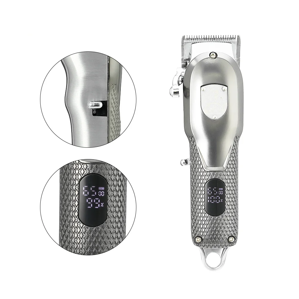 ماكينة قص الشعر الاحترافية الجديدة لعام 2025 للرجال ماكينة قص الشعر الكهربائية اللاسلكية القابلة لإعادة الشحن #3