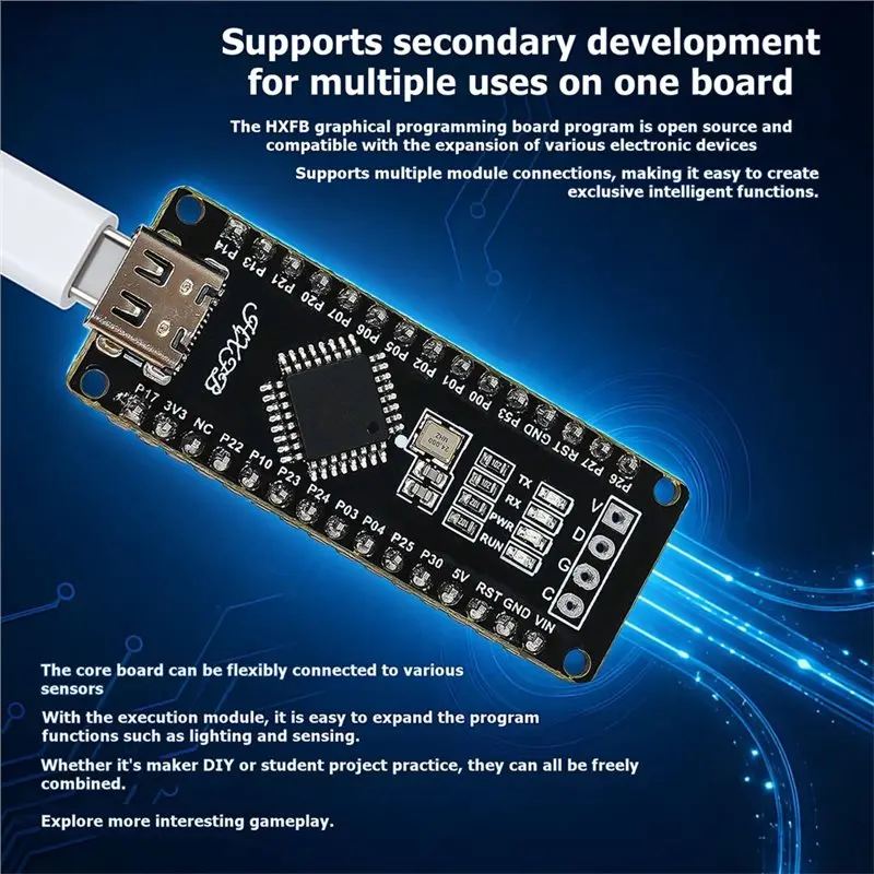 ABKI-Nano Board HU-M74 Smart Trash Can Electronic DIY Kit HXFB Graphical Programming Nano 3-In-1 Expansion Board