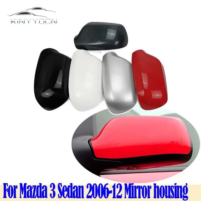 

For Mazda 3 Mazda3 2006 07 08 09 10 11 2012 Outside Rearview Mirror Cover Side External Mirror Cap Housing House Frame Lid