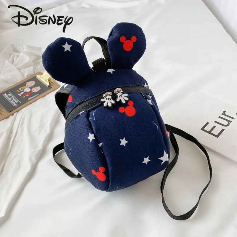 

Disney Mickey New Children's Backpack Fashionable High Quality Anti Loss Baby Backpack Cartoon Cute Casual Children's Toy Bag