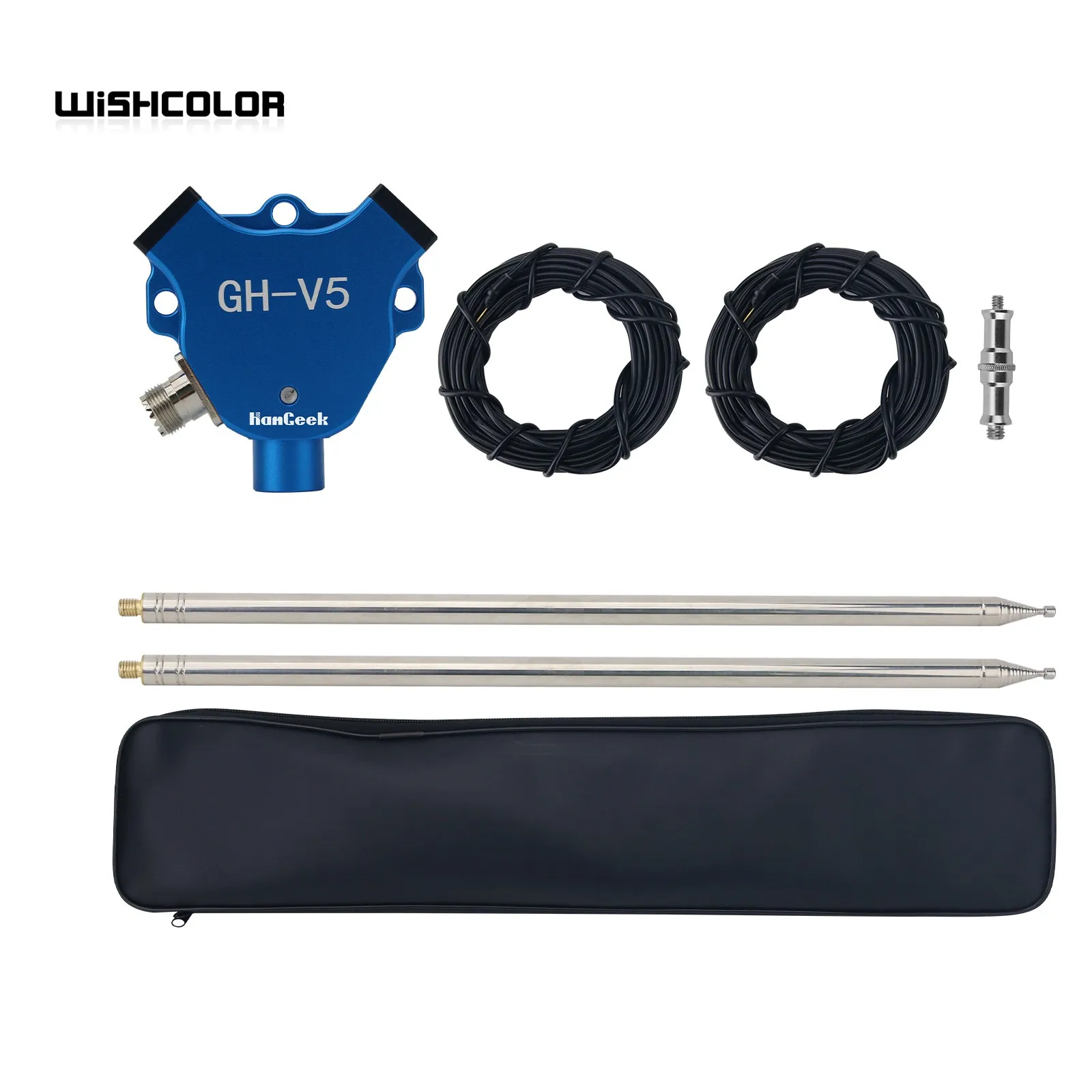 HamGeek GH-V5 V Shaped Antenna 7MHz-430MHz 200W IP68 Waterproof Balun Dipole Shortwave Antenna