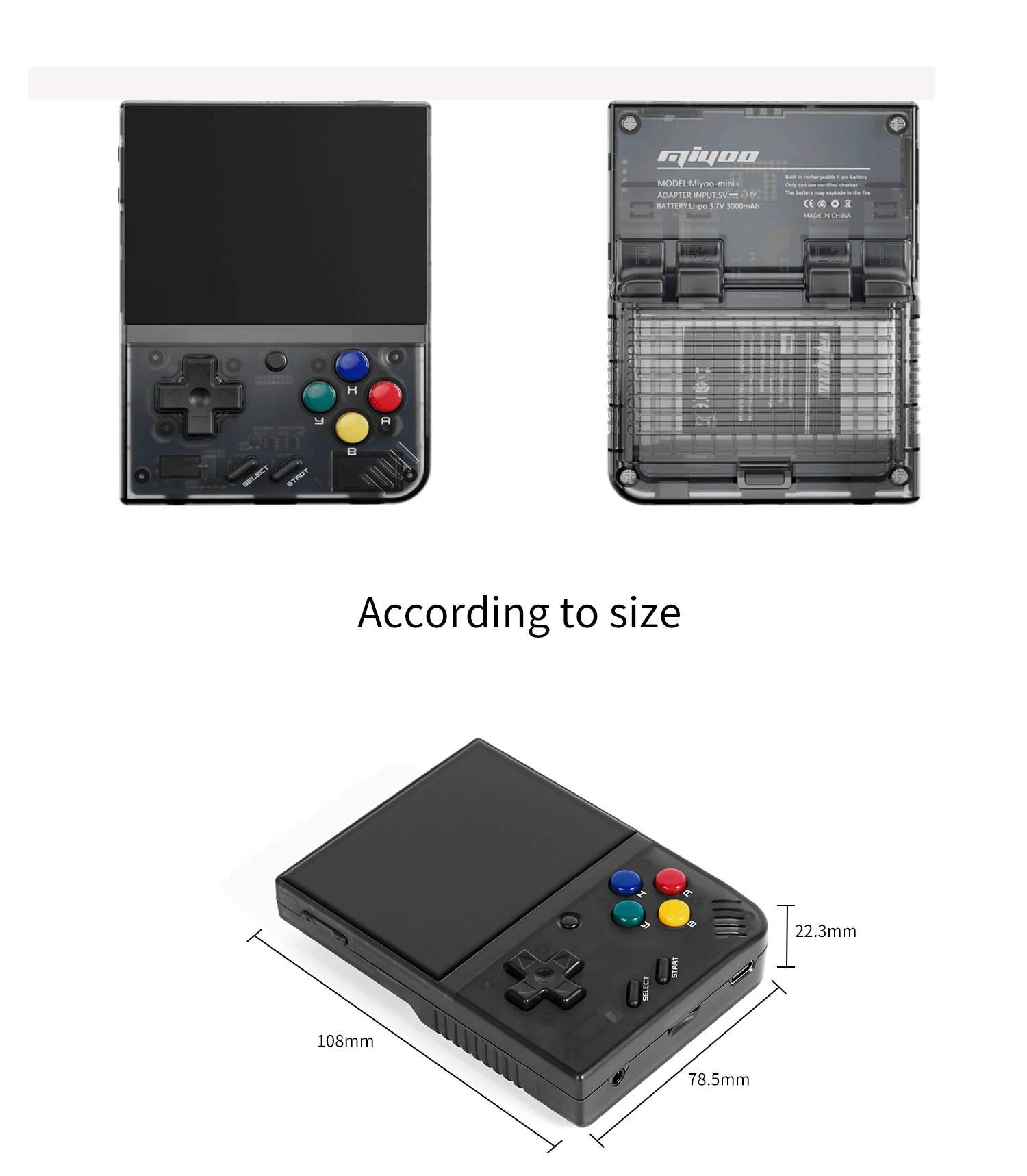 MIYOO Mini Plus Game Console 3.5Inch IPS Screen Retro Gaming