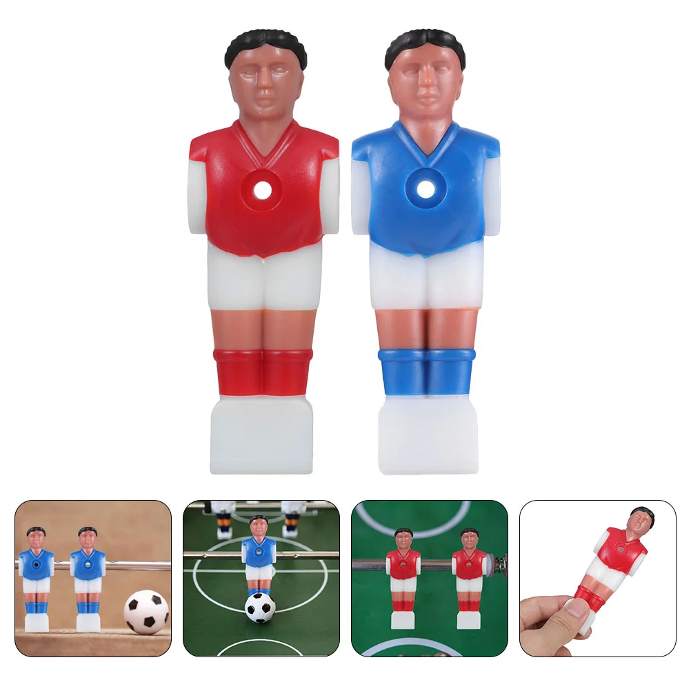 12 Pcs Football Table Puppet Player Foosball Games Desktop Man Replacement Abs Accessories