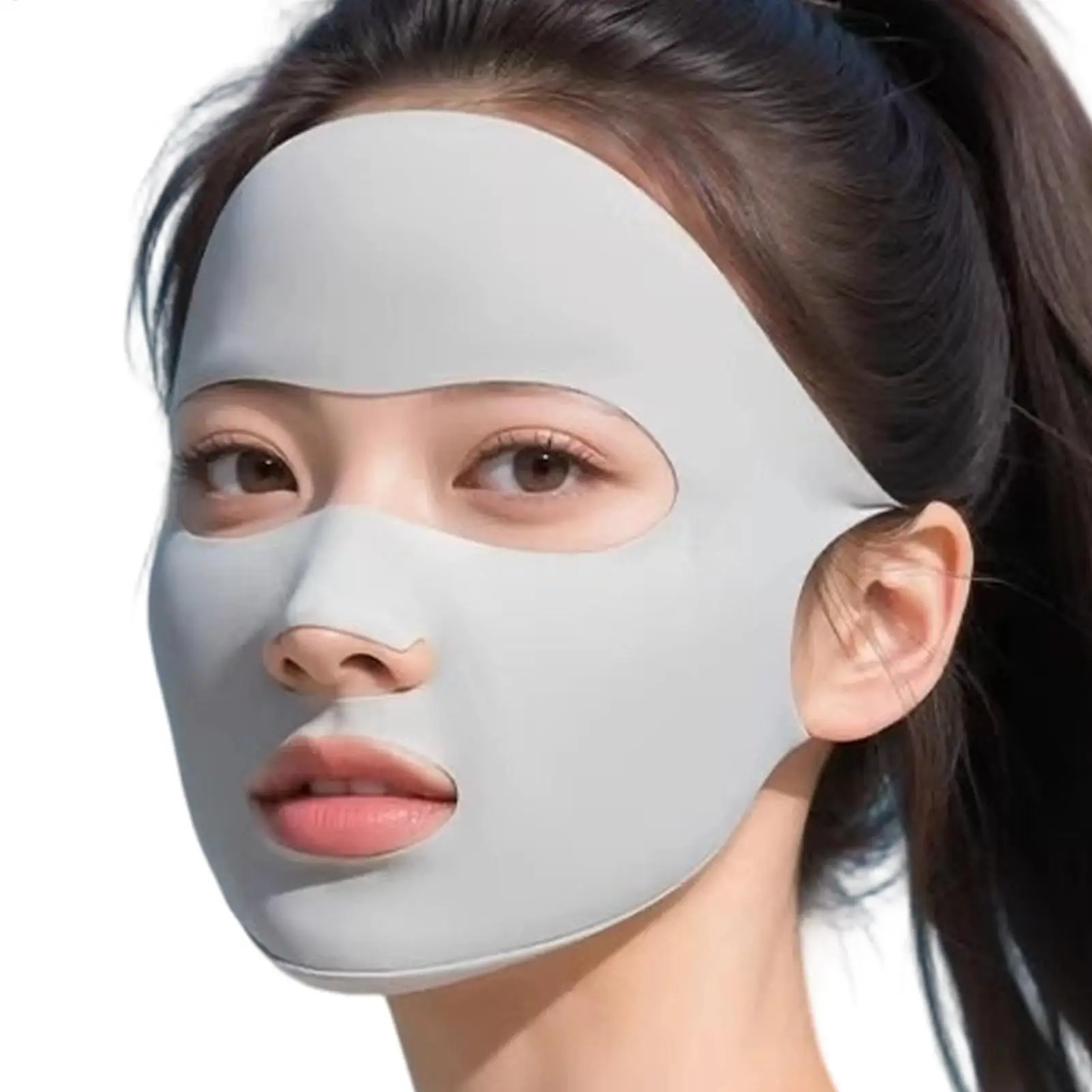 Sommer-Gesichtsmaske UV-Sonnenschutz Atmungsaktive UV-Schutzmaske Spurlose Anti-UV-Sonnenschutzmaske Gesichtsschutz Sonnenmaske