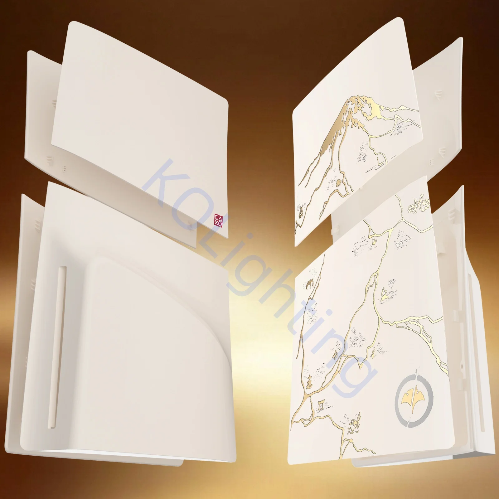 Couvercle de plaques frontales Ghost, coque de remplacement en plastique dur pour Playstation 5 Pro modèle édition disque, accessoires de Console Yotei