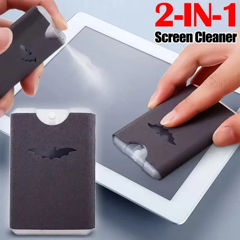 2 in 1 Microfiber Screen Cleaner Spray Bottle Mobile Phone Tablet Computer Microfiber Cloth Cleaning Wipes For iPhone Samsung Mi