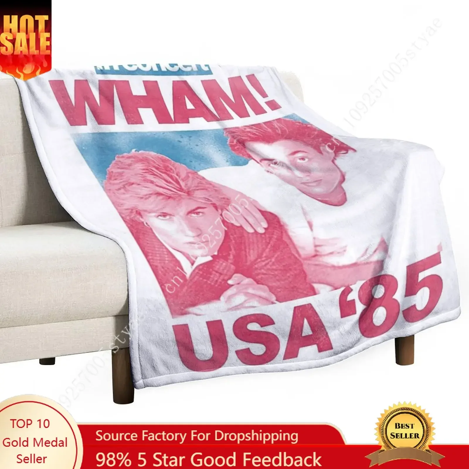 Choose Life Wham！ George Michael Flannel Blankets Are Soft Comfortable and Warm Perfect for Winter Naps Homes Offices Travel