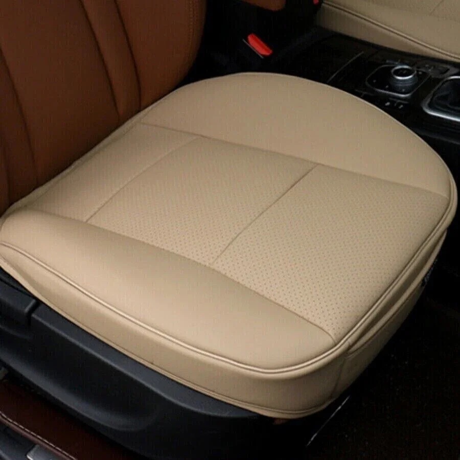 3Colors PU Leather Car Front Cover Cushion Bottom Seat Pad Mat Full Surrounded Automobiles Seat Protector Four Seasons Universal