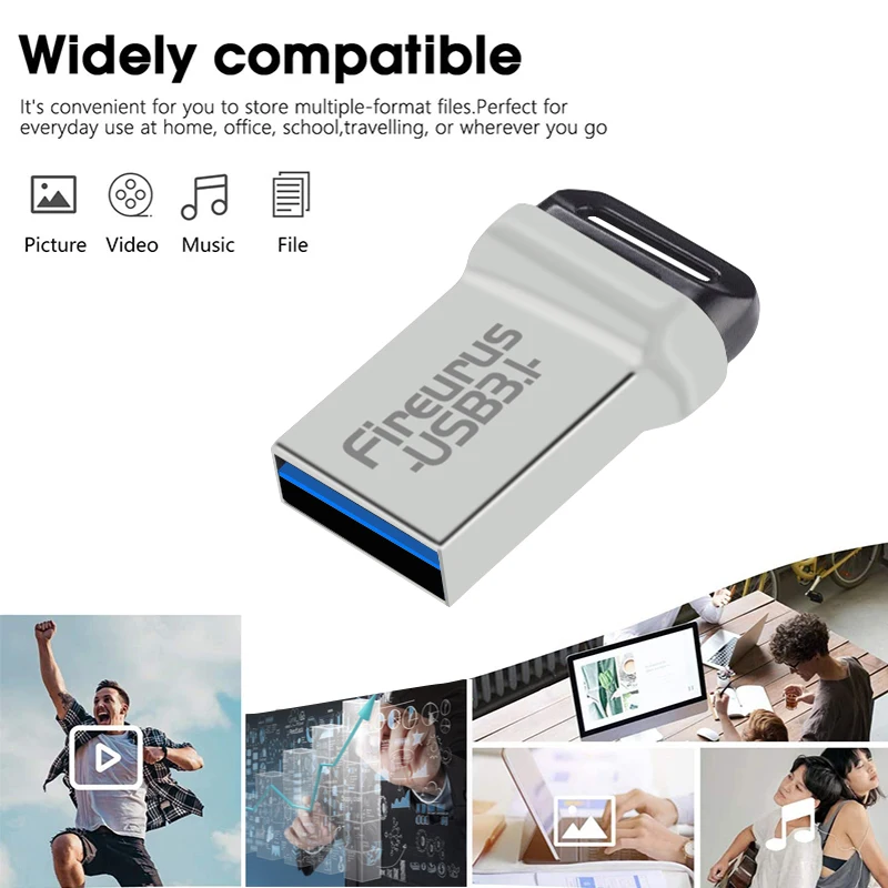 جديد محرك فلاش USB 64 جيجابايت 32 جيجابايت 16 جيجابايت 128 جيجابايت محرك القلم محرك فلاش مقاوم للماء الفضة U القرص ميموري سيل usb عصا هدية