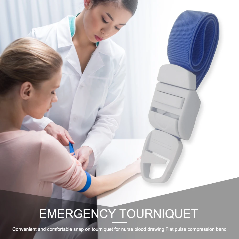 ضمادة إسعافات أولية عاصبة محمولة ضمادة مرقئ الإفراج السريع التحكم في النزيف للتخييم التنزه بقاء السلامة