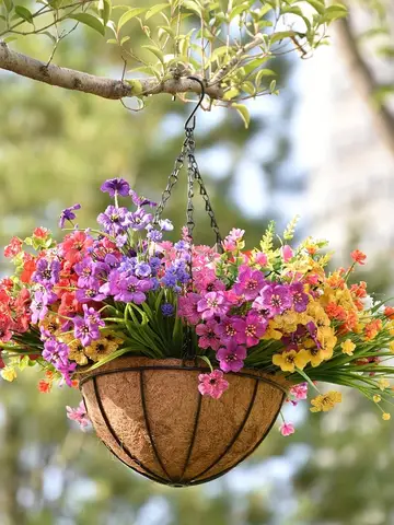 2 पैक, गार्डन हैंगिंग बास्केट 8-16 इंच - विंटेज जियो कोको-लाइनर के साथ, 2 हैंगिंग प्लांटर का पैक 6 best sales लटकती टोकरी - №3