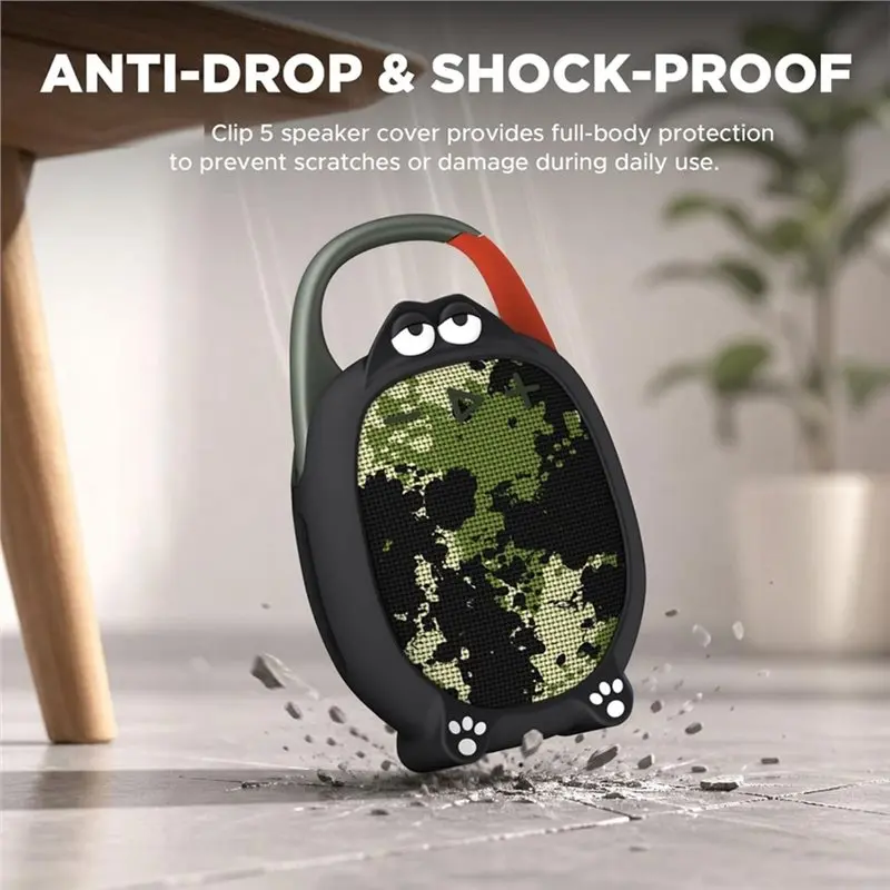 X64A-Protective Case Cover For Clip 5 In Silicone Anti Scratch Shockproof Design Cartoon Pattern For Clip 5 Bluetooth Sp
