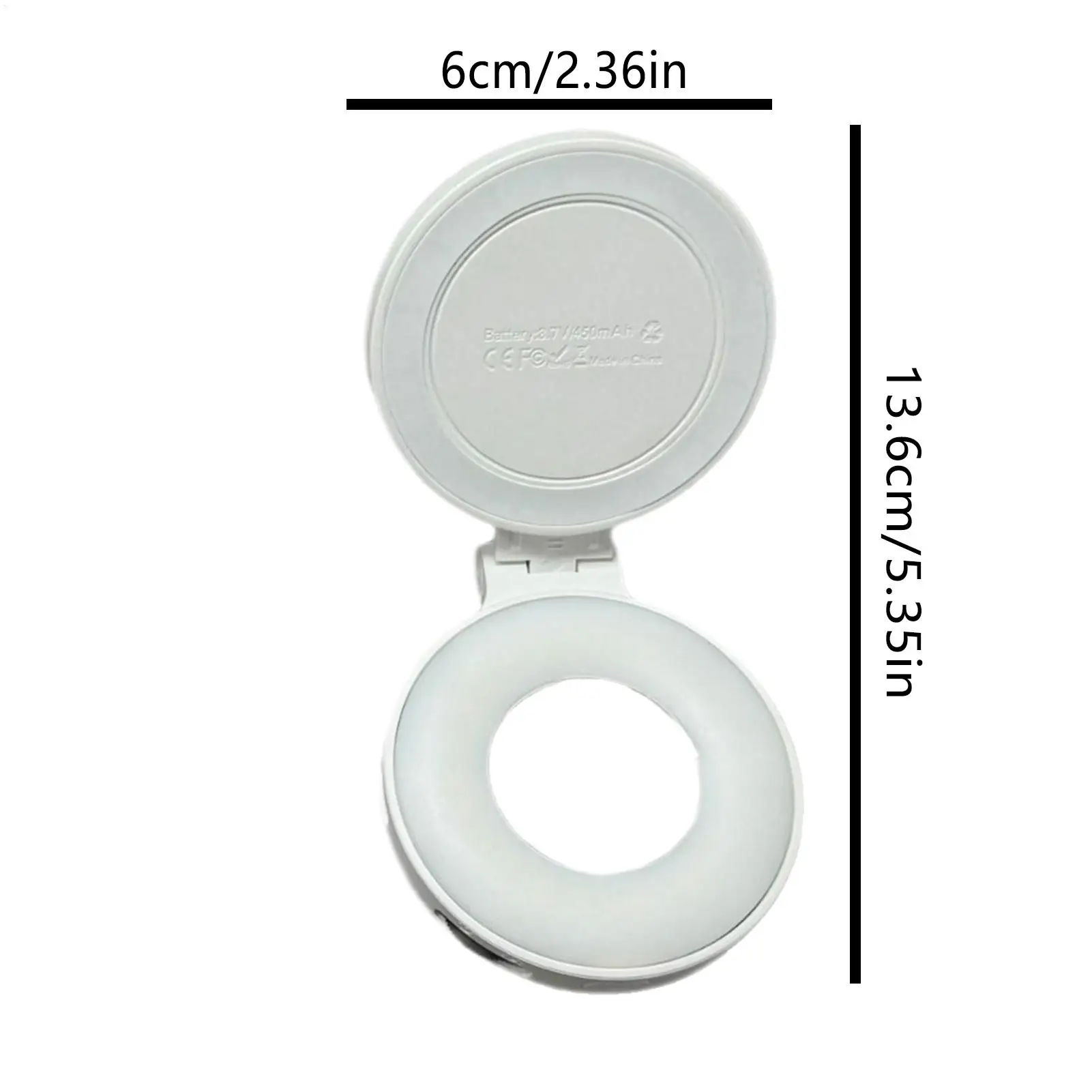 電話 Selfie ライト磁気 Led フィルライト 360 度調整可能なランプミラー付き会議ビデオ録画メイク屋外